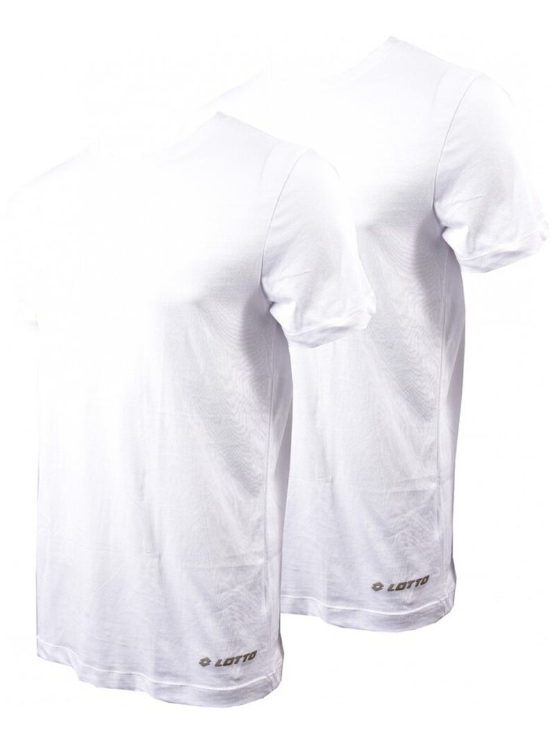 T Shirt LOTTO - Pack de 2 Blanc Blanc - Kiabi