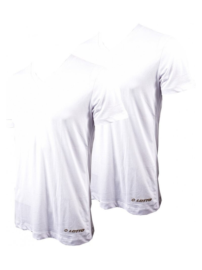 T Shirt LOTTO - Pack de 2 Blanc - Kiabi
