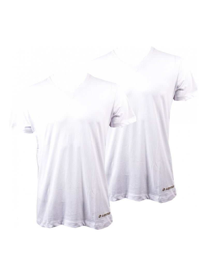 T Shirt LOTTO - Pack de 2 Blanc - Kiabi