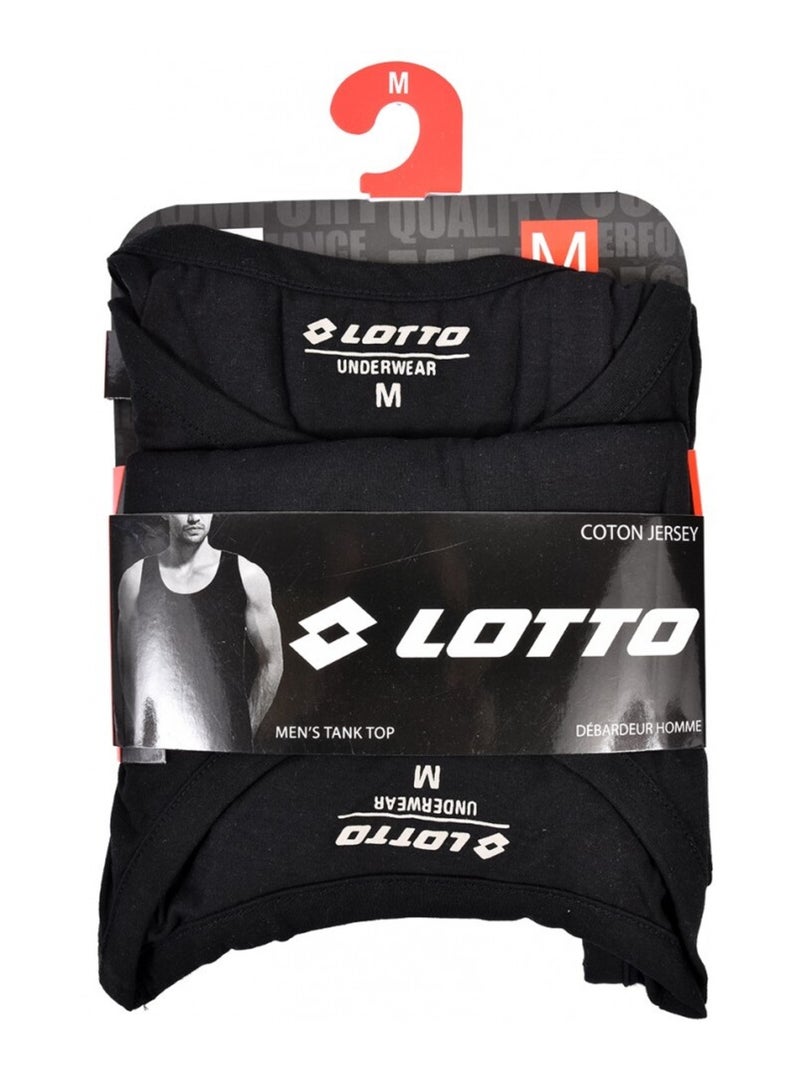 T Shirt LOTTO - Pack de 2 Noir - Kiabi