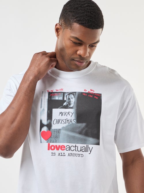 T-shirt 'Love Actually' à manches courtes - Kiabi