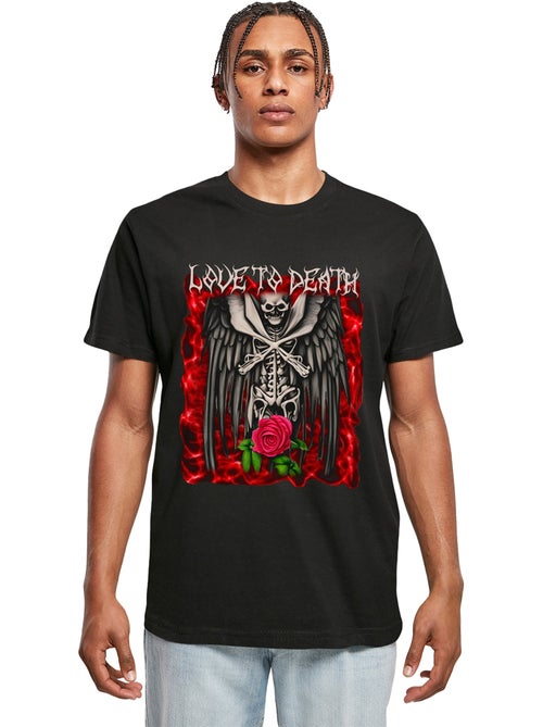 T-shirt love to death - mister tee - Kiabi