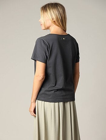 T-shirt LOVERS style rock en jersey de coton avec imprimé 'Deeluxe'