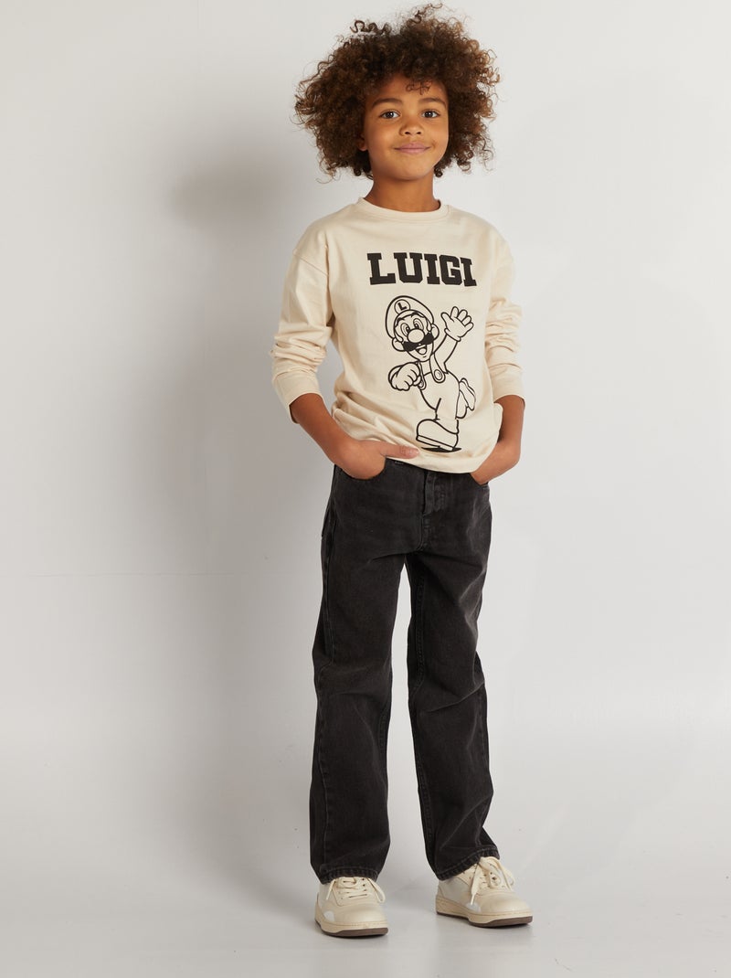 T-shirt 'Luigi' 'Mario' 'Super Nintendo' Gris - Kiabi