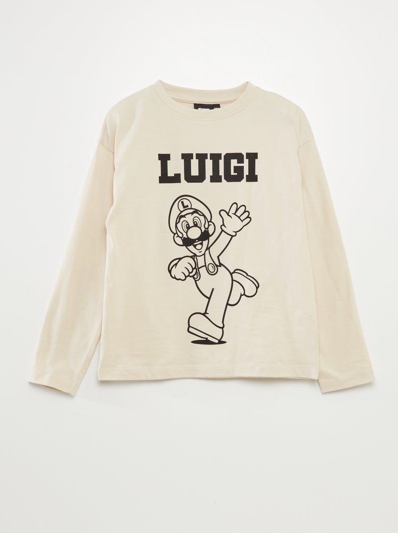 T-shirt 'Luigi' 'Mario' 'Super Nintendo' Gris - Kiabi