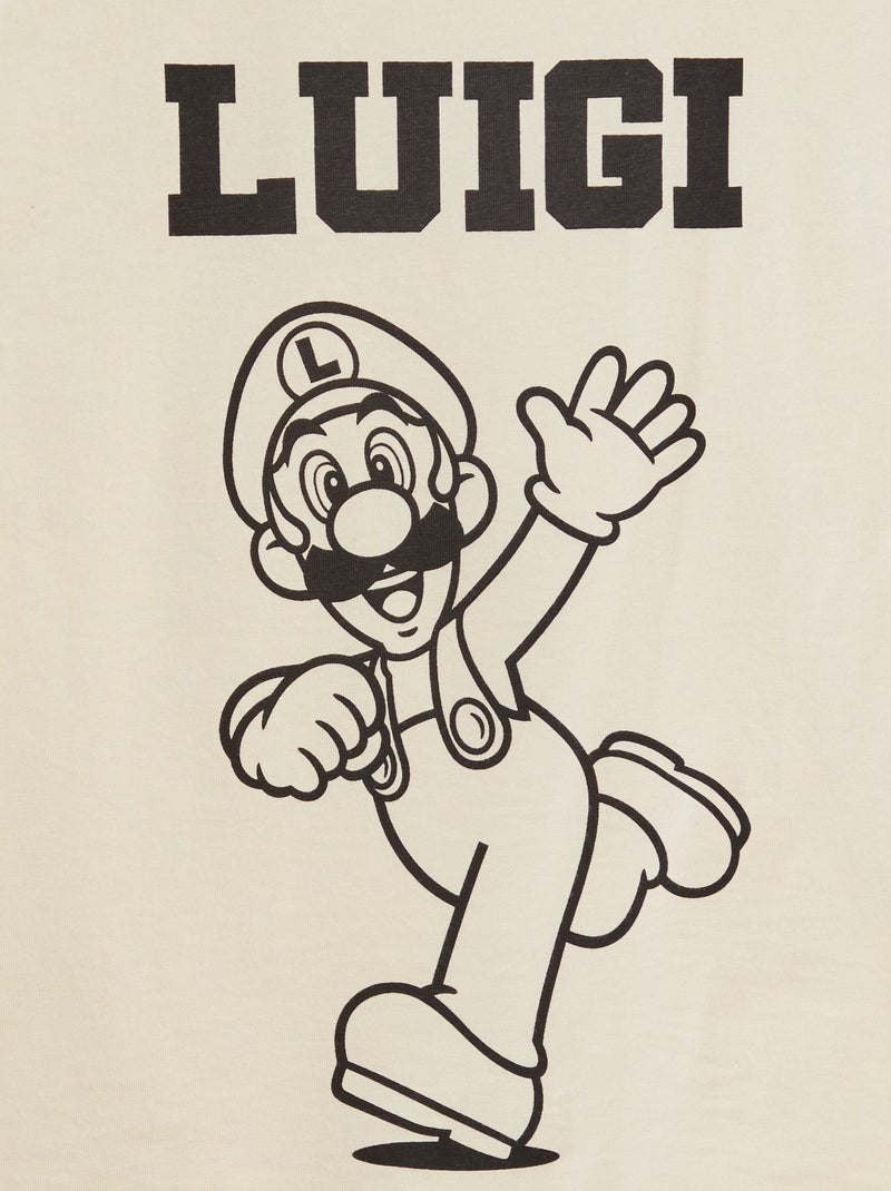 T-shirt 'Luigi' 'Mario' 'Super Nintendo' Gris - Kiabi