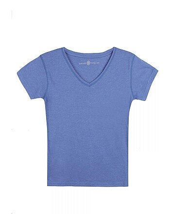 T-Shirt MADDY Kaki T-shirt col v