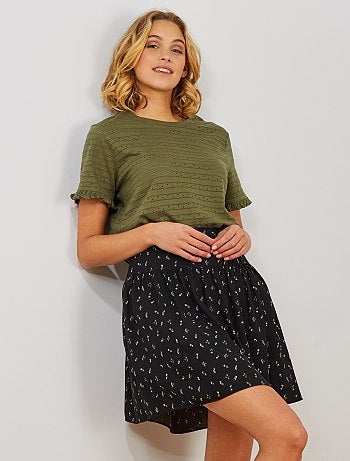 T-shirt maille ajourée - Kiabi