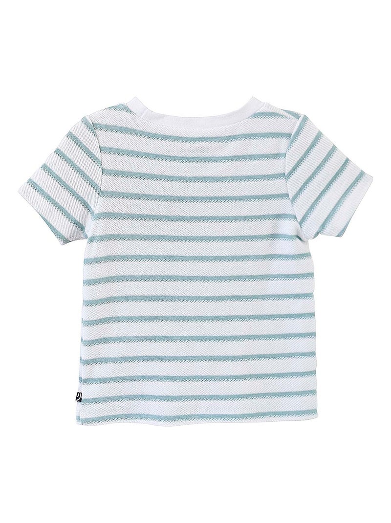 T-SHIRT MAILLE BOUCLETTE CORNELIUS Vert - Kiabi