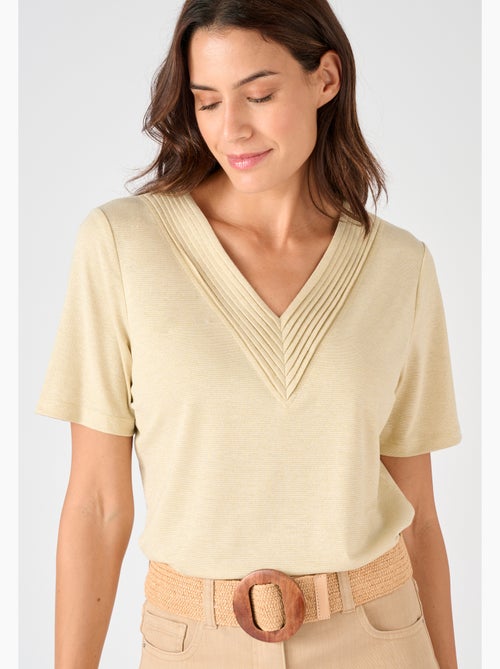 T-shirt maille brillante - Damart - Kiabi