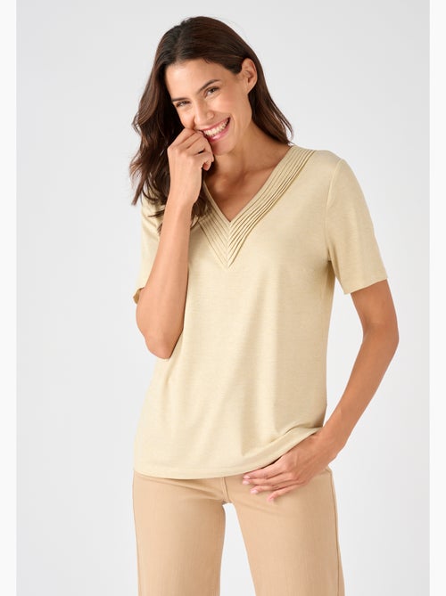 T-shirt maille brillante - Damart - Kiabi