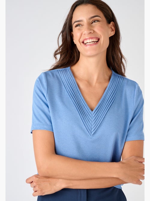 T-shirt maille brillante - Damart - Kiabi