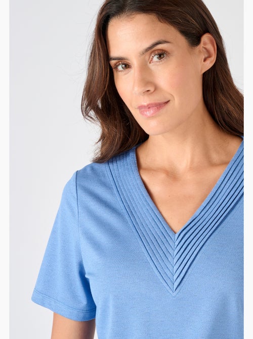 T-shirt maille brillante - Damart - Kiabi