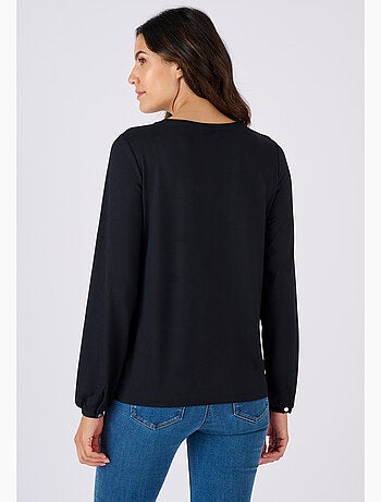 T-shirt maille chaude col fantaisie - Damart