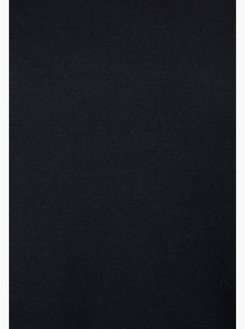 T-shirt maille chaude col fantaisie - Damart Noir - Kiabi