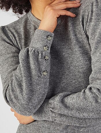 T-shirt maille chaude côtelée - Damart