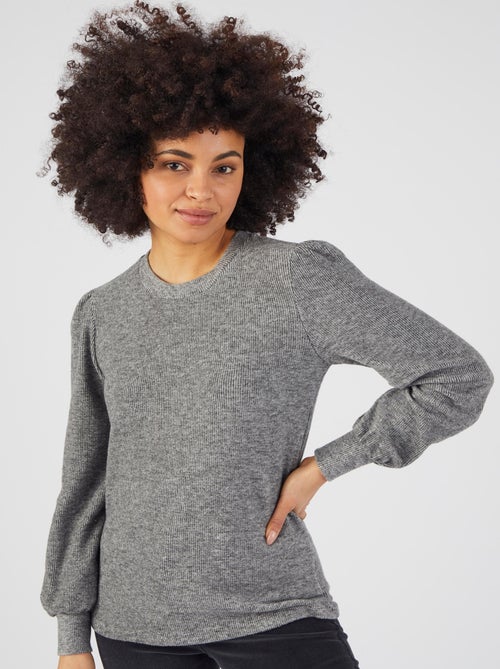 T-shirt maille chaude côtelée - Damart - Kiabi