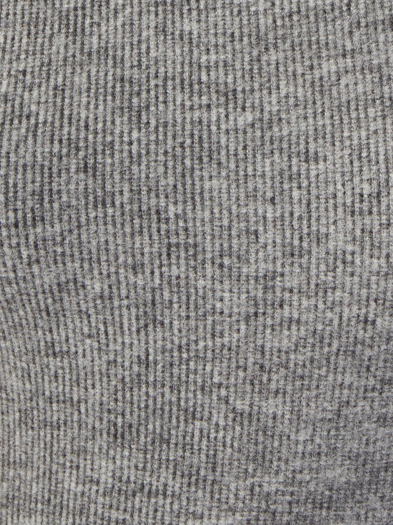 T-shirt maille chaude côtelée - Damart Gris chiné - Kiabi