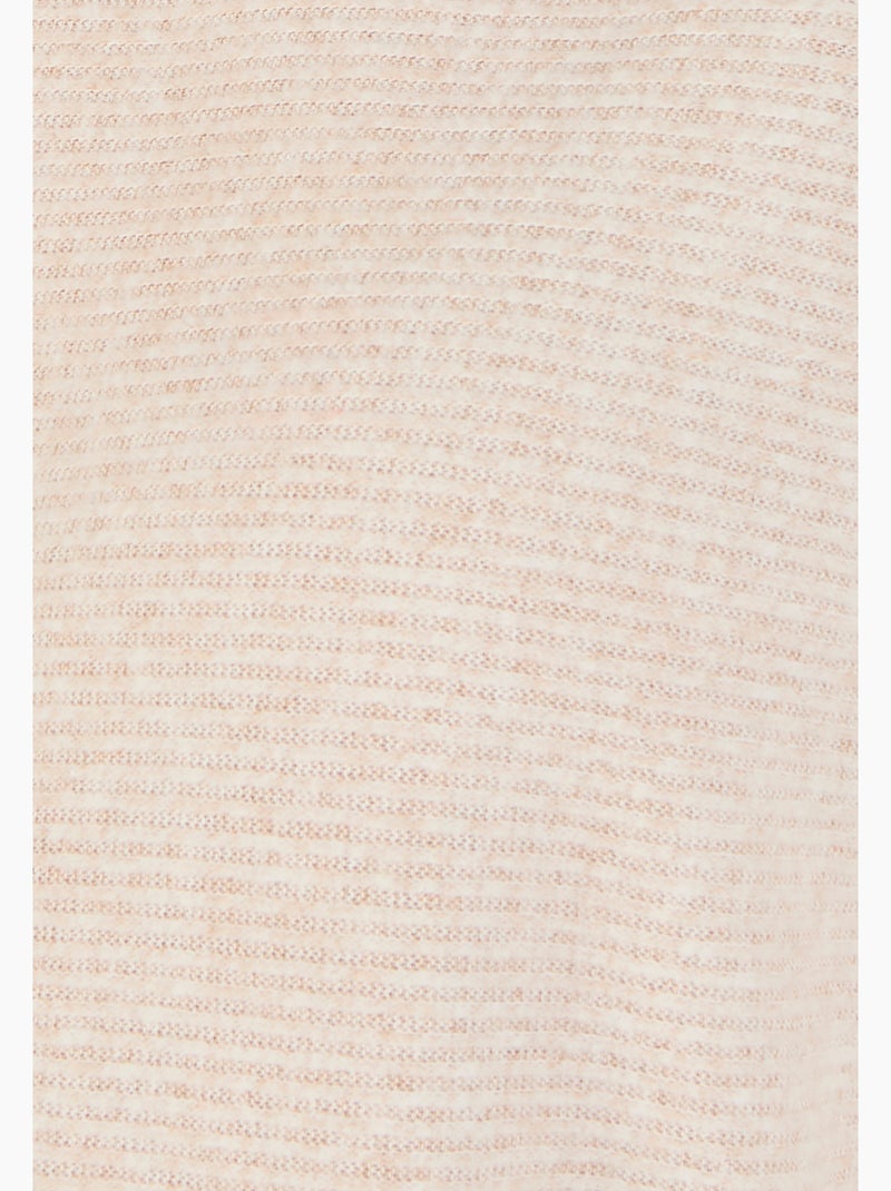 T-shirt maille chaude côtelée - Damart Marron - Kiabi