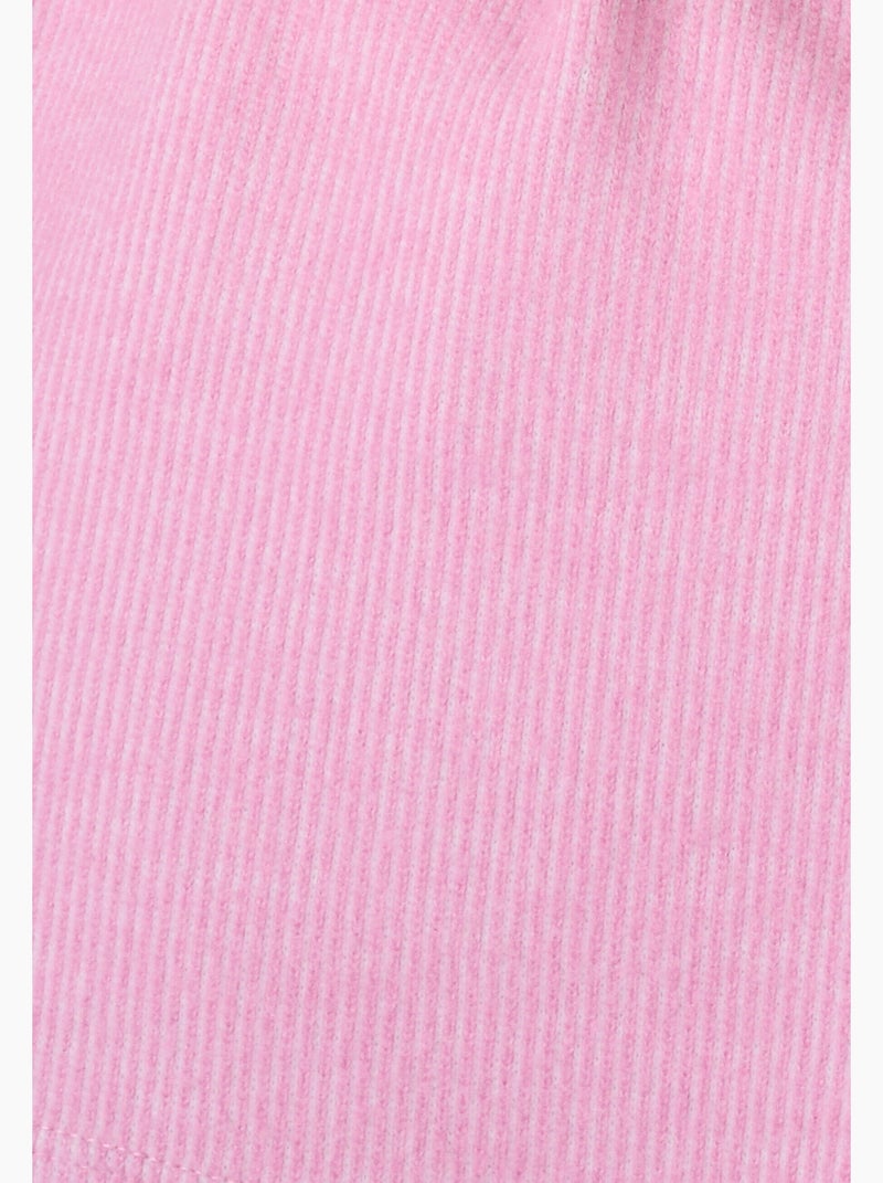 T-shirt maille chaude côtelée - Damart Violet - Kiabi