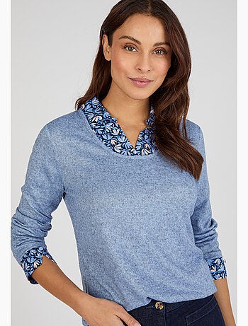 T-shirt maille chaude effet 2 en 1 - Damart