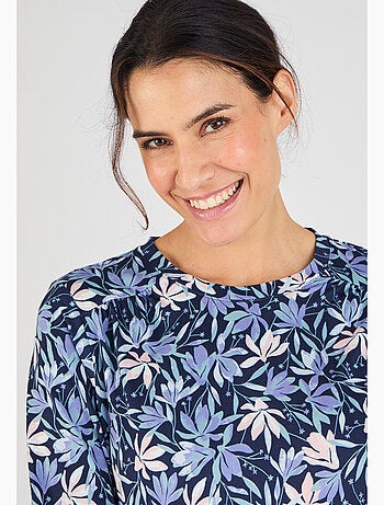 T-shirt maille chaude imprimé végétal - Damart