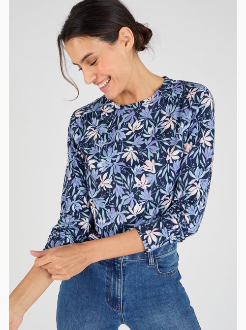 T-shirt maille chaude imprimé végétal - Damart - Kiabi