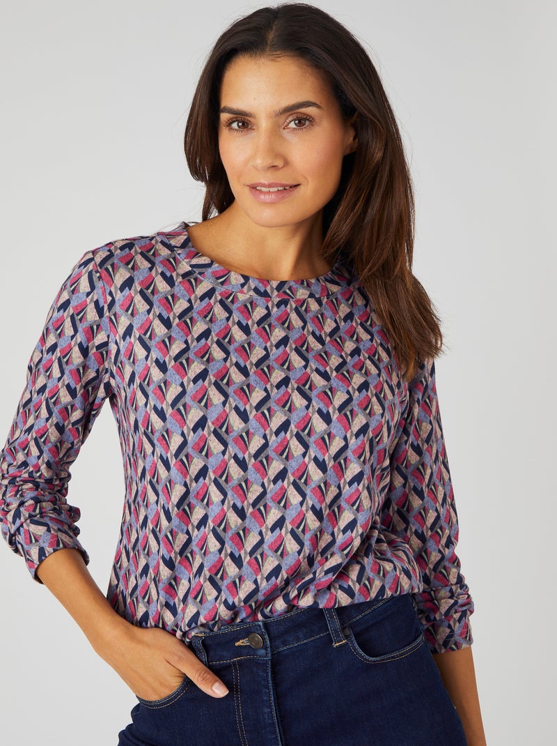 T-shirt maille chaude Thermolactyl - Damart Rose - Kiabi