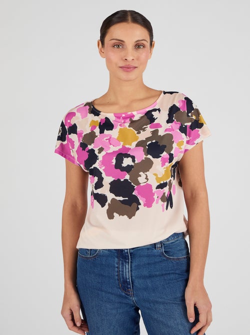 T-shirt maille crêpe - Damart - Kiabi