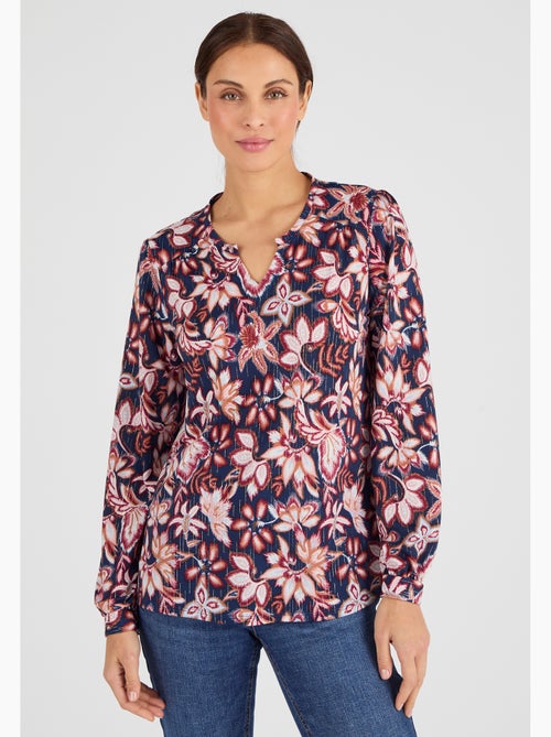 T-shirt maille crêpe stretch fil brillant - Damart - Kiabi