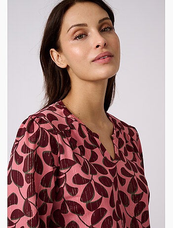 T-shirt maille crêpe stretch fil brillant - damart