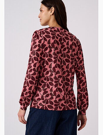 T-shirt maille crêpe stretch fil brillant - damart