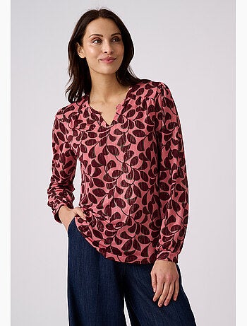 T-shirt maille crêpe stretch fil brillant - damart