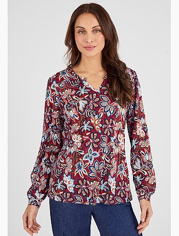 T-shirt maille crêpe stretch fil brillant - Damart
