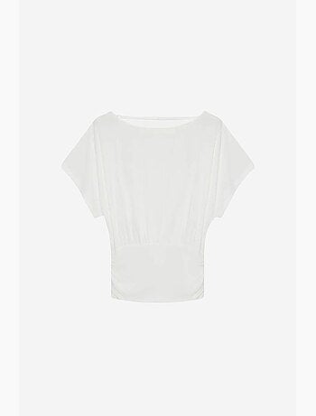 T-shirt maille détails ajourés col rond manches courtes dilvin