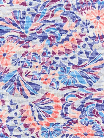 T-shirt maille dévorée imprimée - Damart