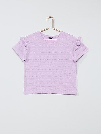 T-shirt maille fantaisie