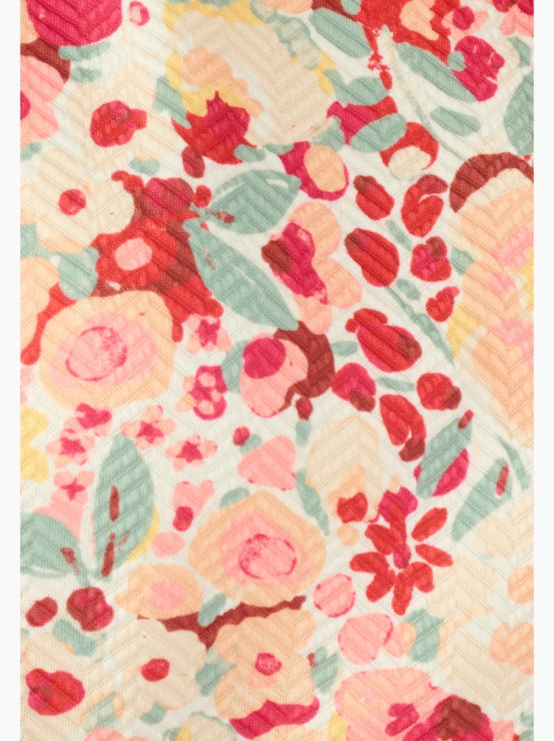 T-shirt maille interlock reliéfée - Damart Rose - Kiabi