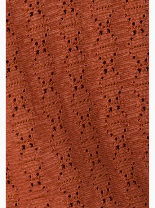T-shirt maille jacquard fantaisie - Damart - Kiabi