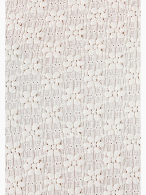 T-shirt maille jacquard reliéfée - Damart - Kiabi