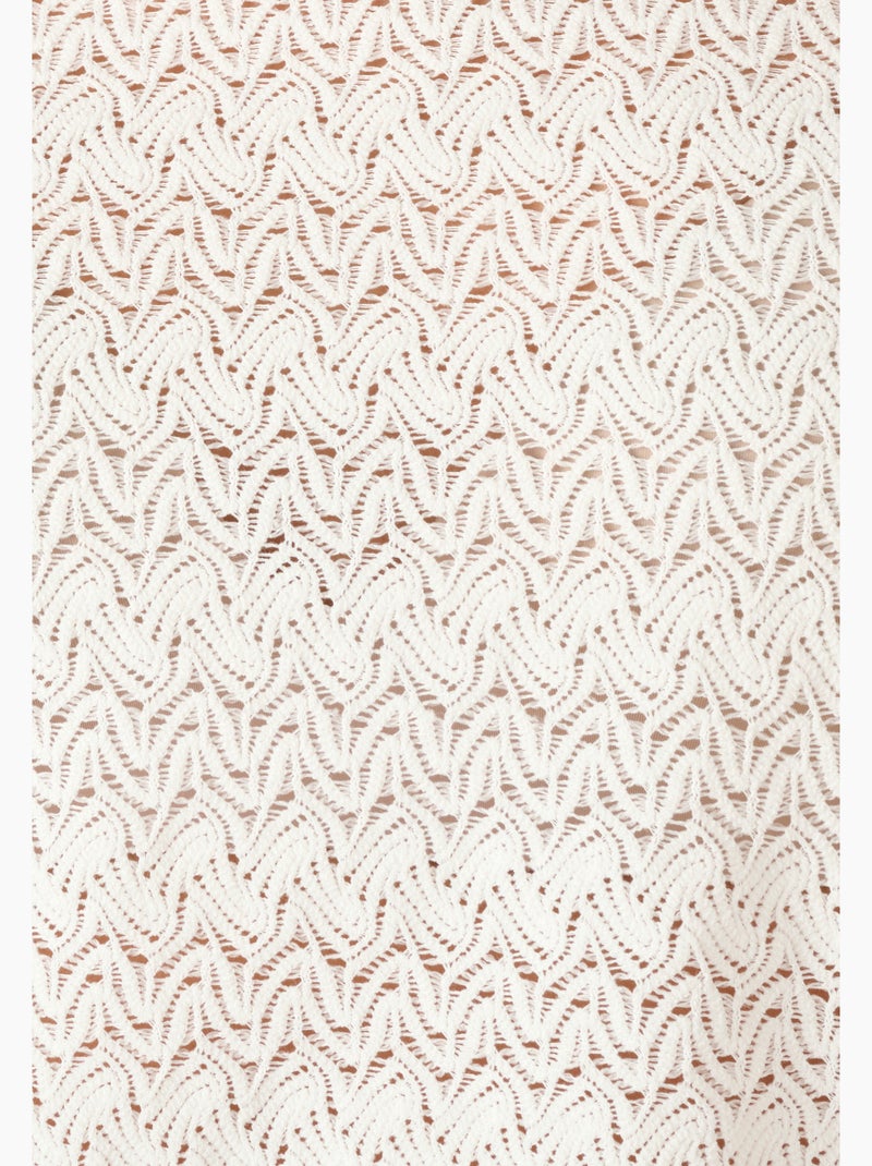T-shirt maille jacquard reliéfée - Damart Blanc - Kiabi