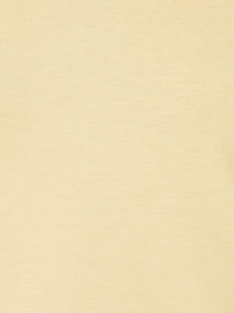 T-shirt maille jersey Climatyl - Damart Jaune paille - Kiabi