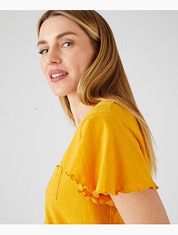 T-shirt maille jersey coton/lin Climatyl - Damart