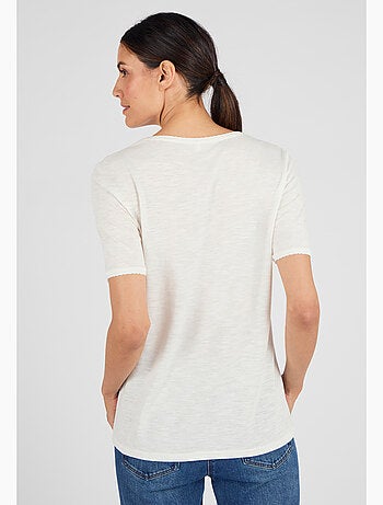 T-shirt maille jersey flammée - Damart