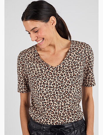 T-shirt maille jersey flammée - Damart