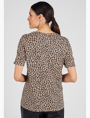 T-shirt maille jersey flammée - Damart