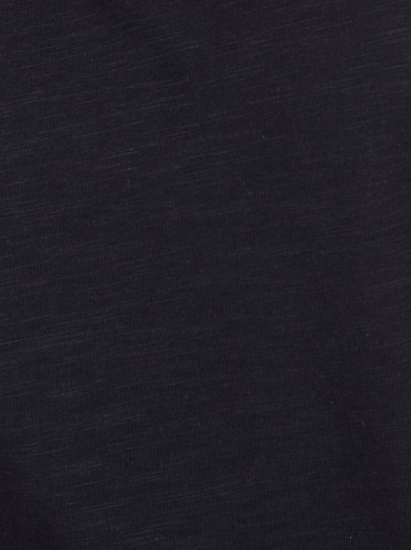 T-shirt maille jersey flammée - Damart Noir - Kiabi
