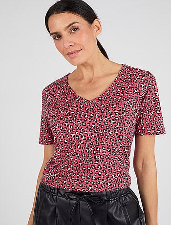 T-shirt maille jersey flammée - Damart