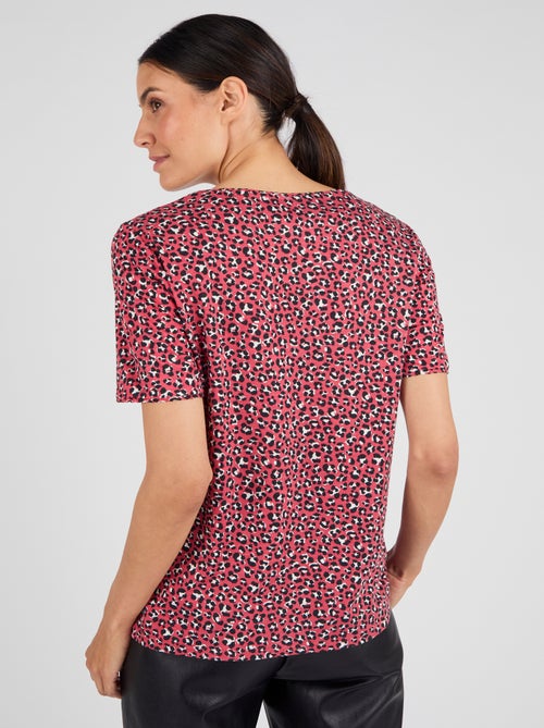 T-shirt maille jersey flammée - Damart - Kiabi
