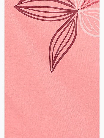 T-shirt maille jersey motif feuillage - Damart